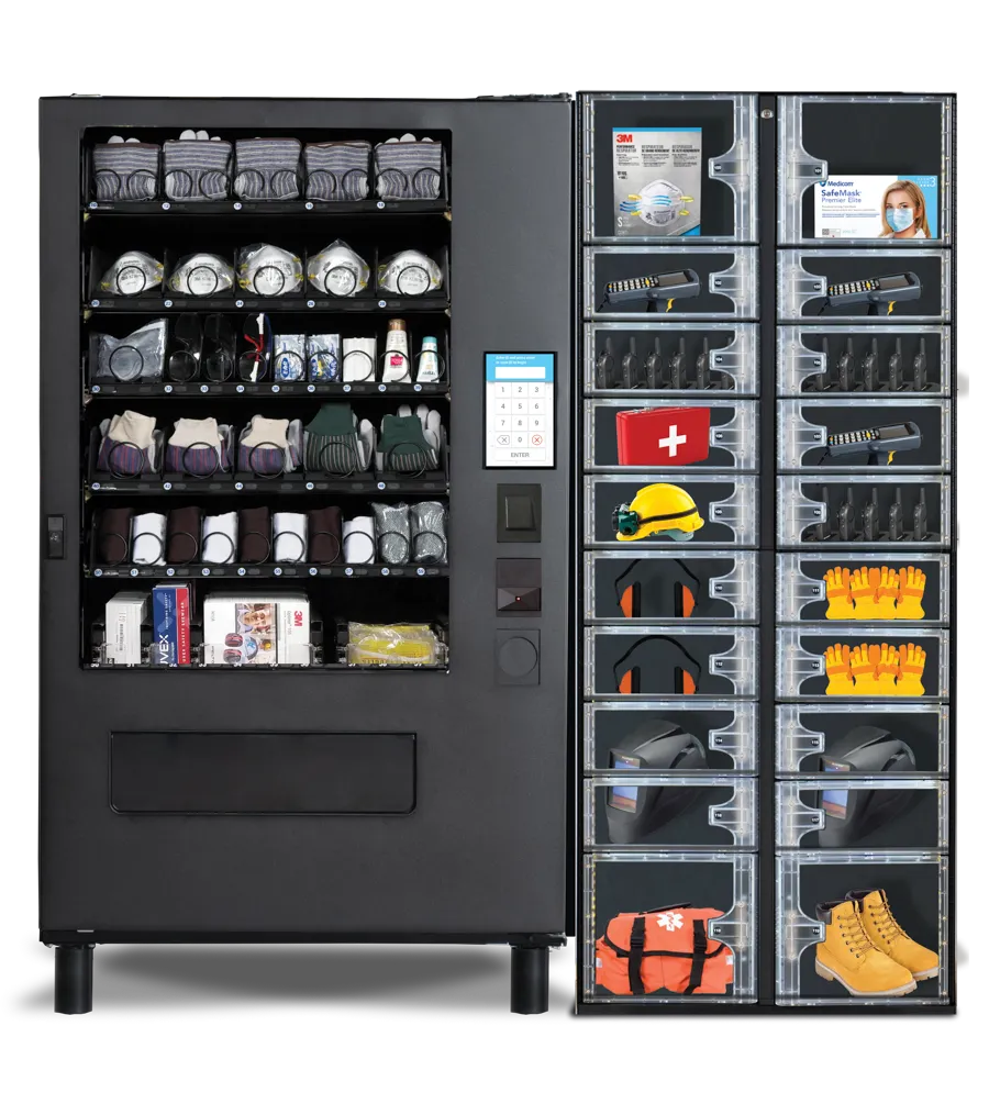 SVS Safety/PPE supply vending machine with optional smart locker